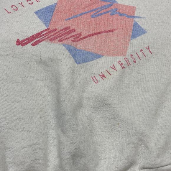 Vintage 80s 90s Loyola Marymont University Crewneck Sweatshirt Women's XL - Picture 8 of 11